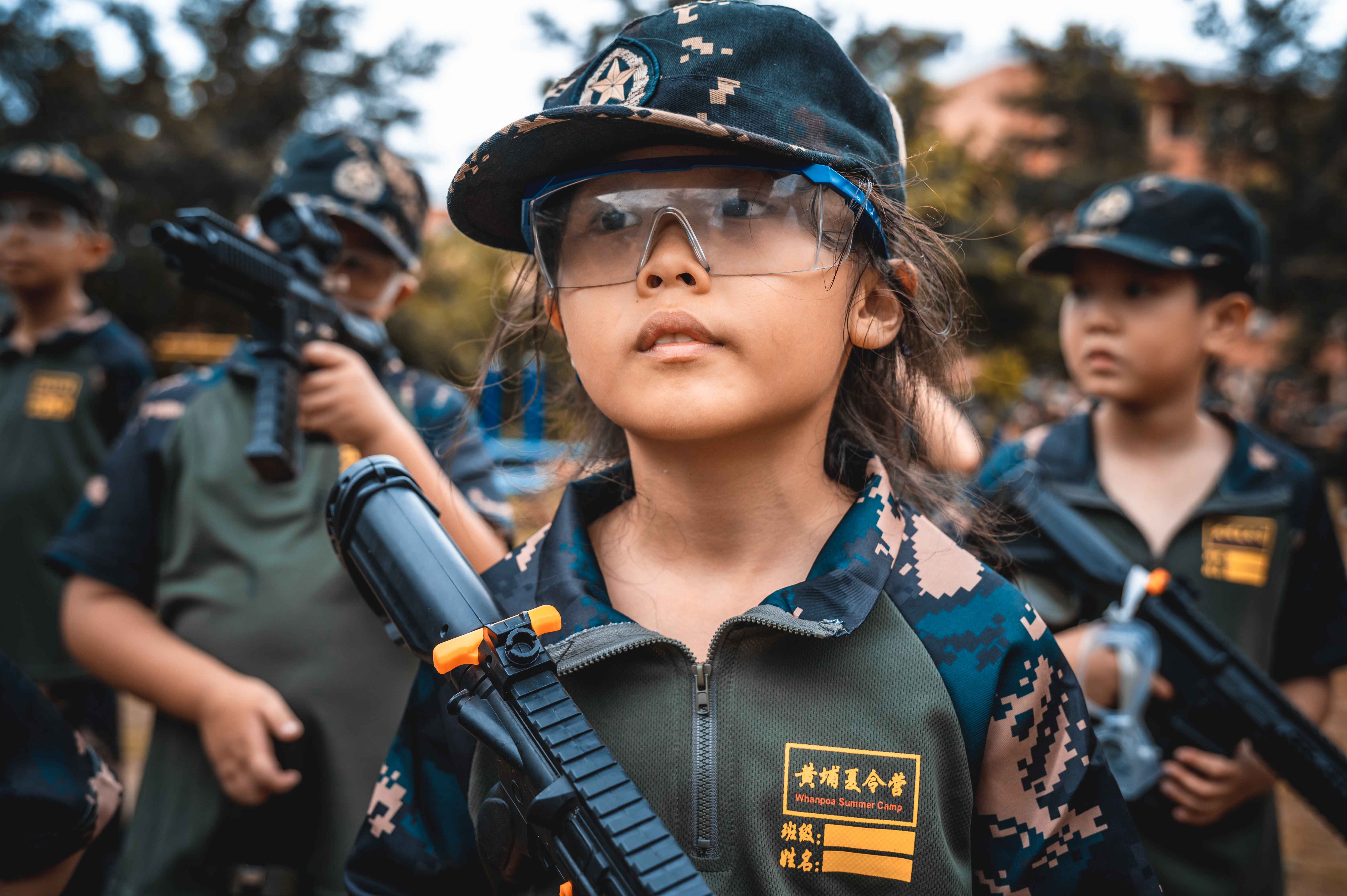 广州市暑假军事研学夏令营，广州市28天孩子军事夏令营研学案例